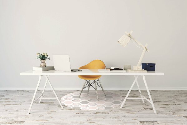 Alfombra para silla de escritorio Hexágonos