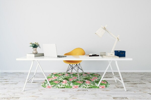 Alfombrilla para silla de escritorio Hibisco