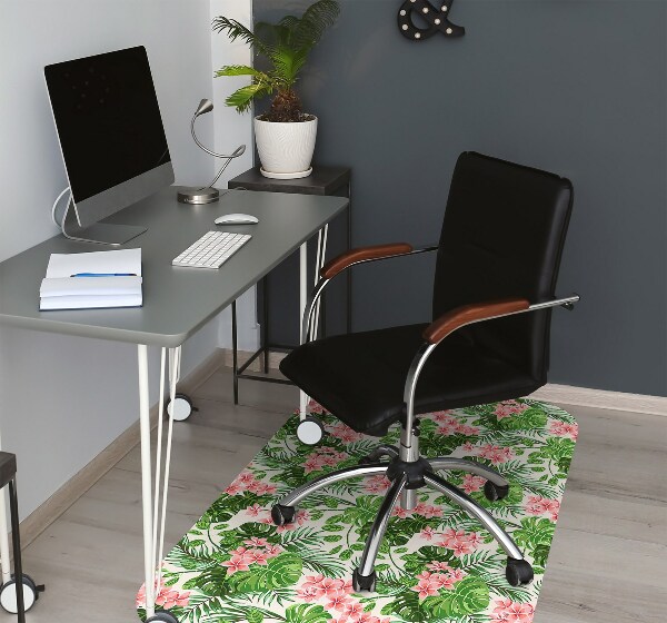 Alfombrilla para silla de escritorio Hibisco