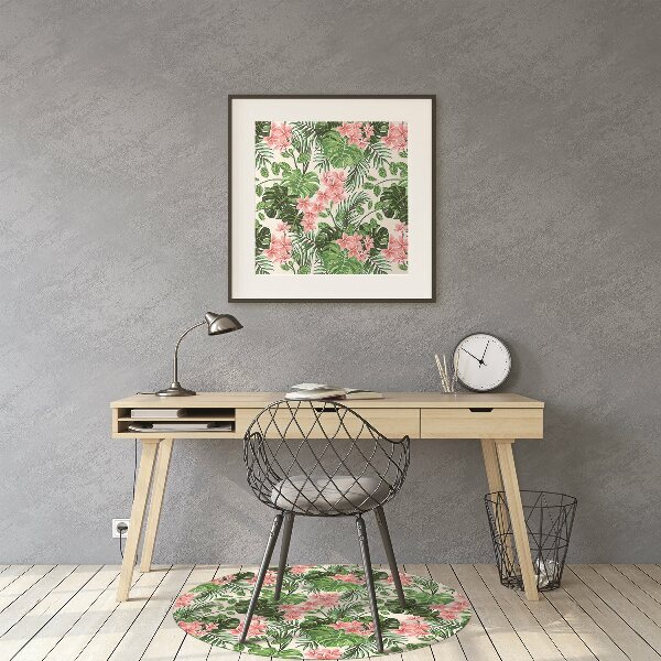 Alfombrilla para silla de escritorio Hibisco