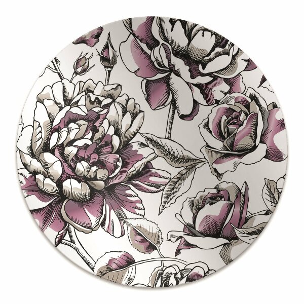 Alfombra para silla de escritorio Rosas