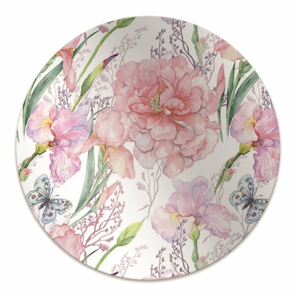 Alfombra silla ordenador Peonies flores
