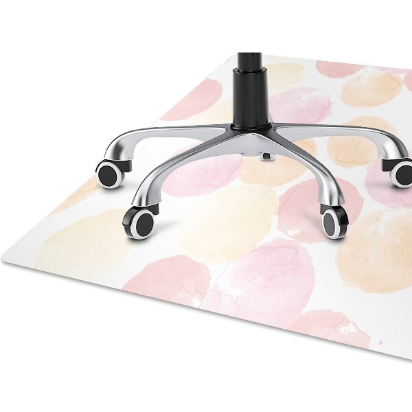 Alfombra silla ordenador Puntos pastel