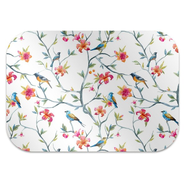 Alfombra silla ordenador Pájaros en ramas