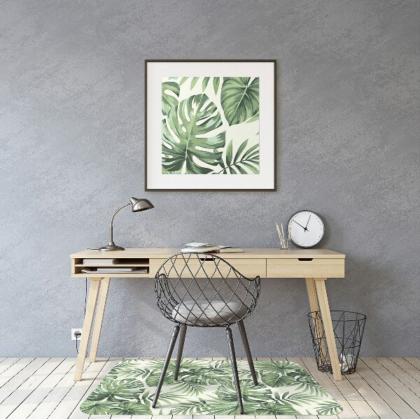 Alfombra para silla de escritorio Patrón tropical