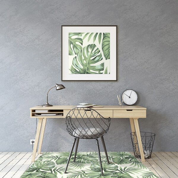 Alfombra para silla de escritorio Patrón tropical
