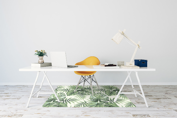 Alfombra para silla de escritorio Patrón tropical