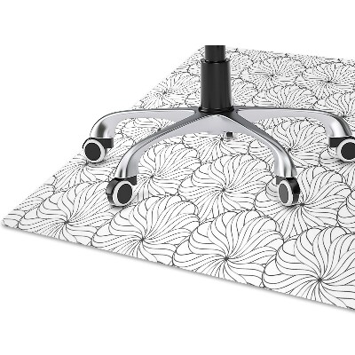Alfombra para silla de escritorio Flor dibujada