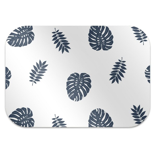 Alfombra para silla de escritorio Hojas tropicales