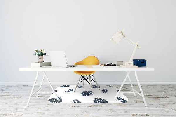 Alfombra para silla de escritorio Hojas tropicales