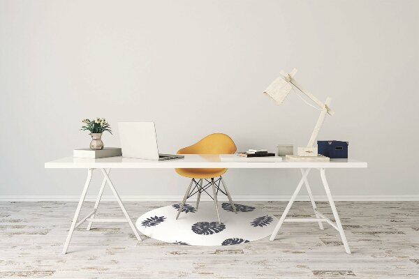 Alfombra para silla de escritorio Hojas tropicales