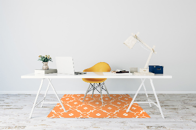 Alfombra para silla de escritorio Flores de naranja