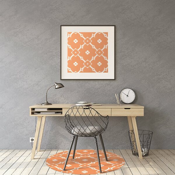 Alfombra para silla de escritorio Flores de naranja