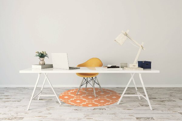 Alfombra para silla de escritorio Flores de naranja