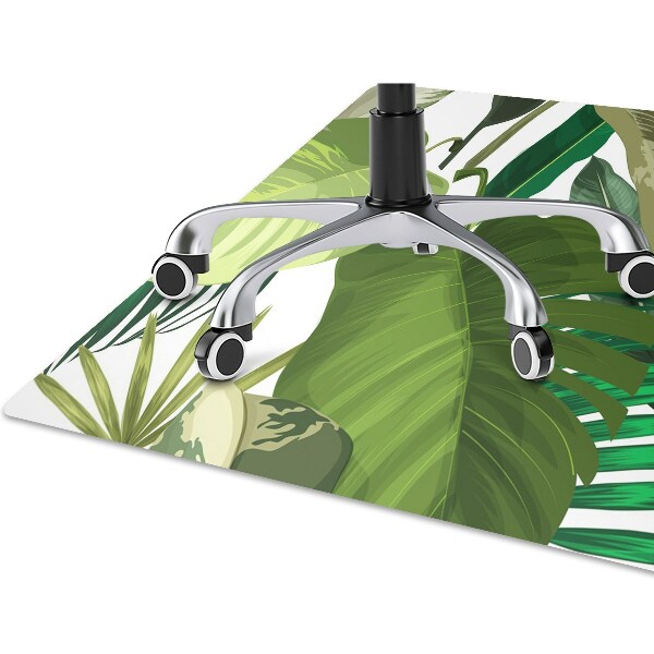 Alfombrilla para silla de escritorio Hojas tropicales