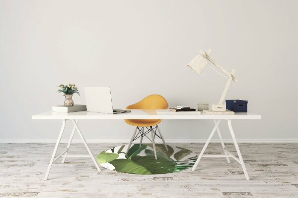 Alfombrilla para silla de escritorio Hojas tropicales