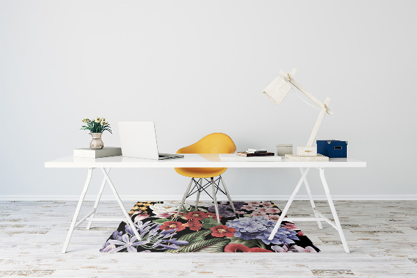 Alfombra silla ordenador Peonía