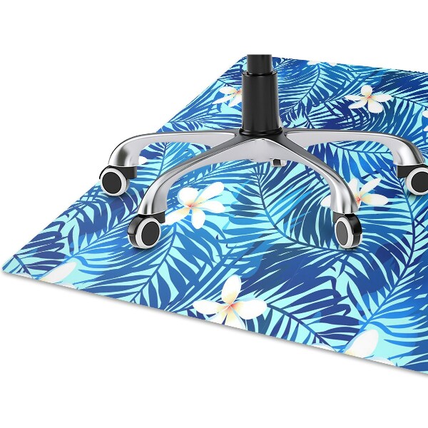 Alfombra silla ordenador Flor de lei