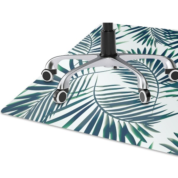 Alfombra silla ordenador Hojas verdes