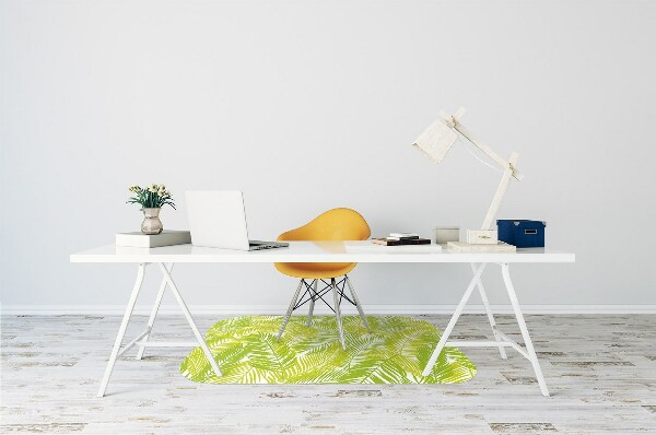 Alfombra para silla de escritorio Hojas verdes