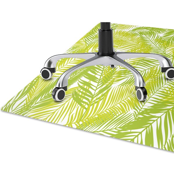 Alfombra para silla de escritorio Hojas verdes