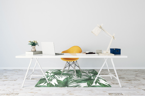 Alfombra para silla de escritorio Hojas de palma