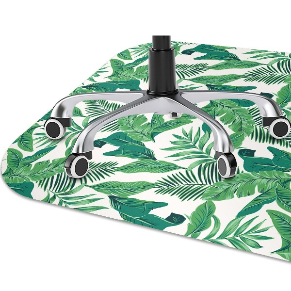 Alfombra silla escritorio Hoja tropical