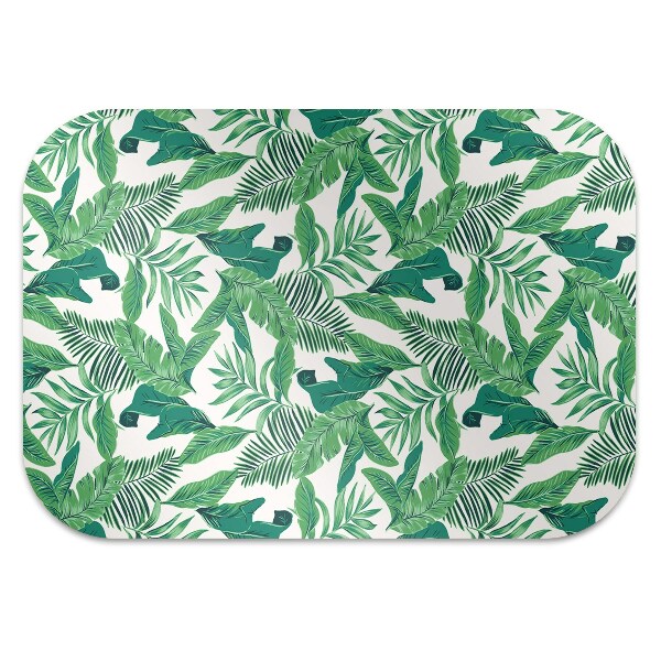 Alfombra silla escritorio Hoja tropical