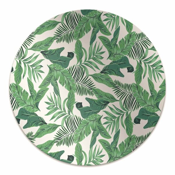 Alfombra silla escritorio Hoja tropical