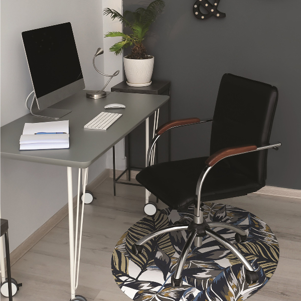Alfombra protectora suelo para silla Palmeras