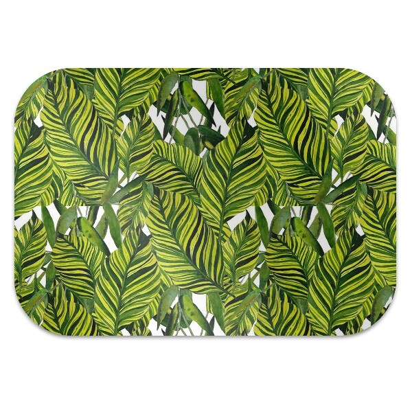 Alfombrilla para silla de escritorio Hojas de la jungla