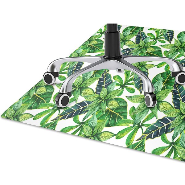 Alfombrilla para silla de escritorio Patrón caducifolio