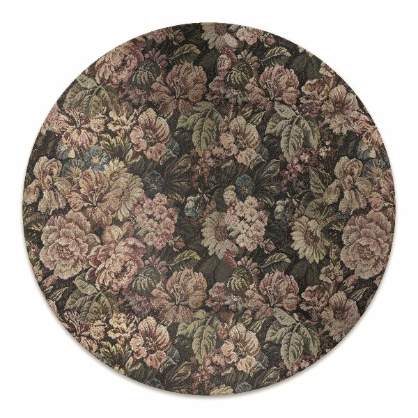 Alfombra silla ordenador Flores tejidas