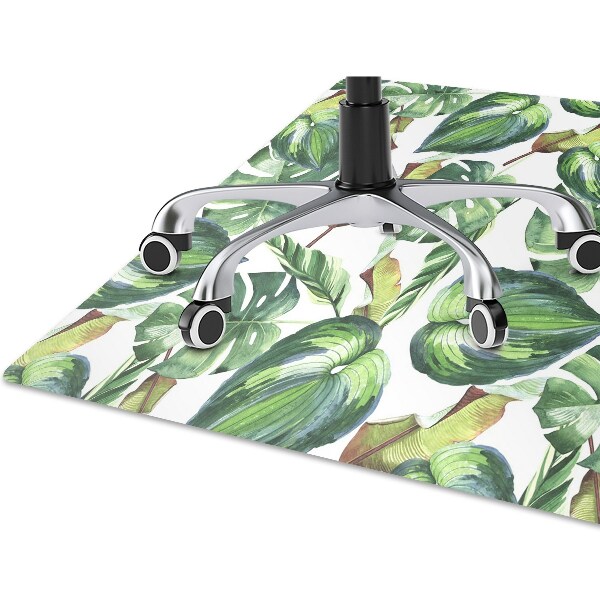 Alfombra silla ordenador Hojas de palma