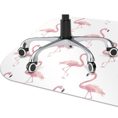 Alfombra para silla de escritorio Flamencos