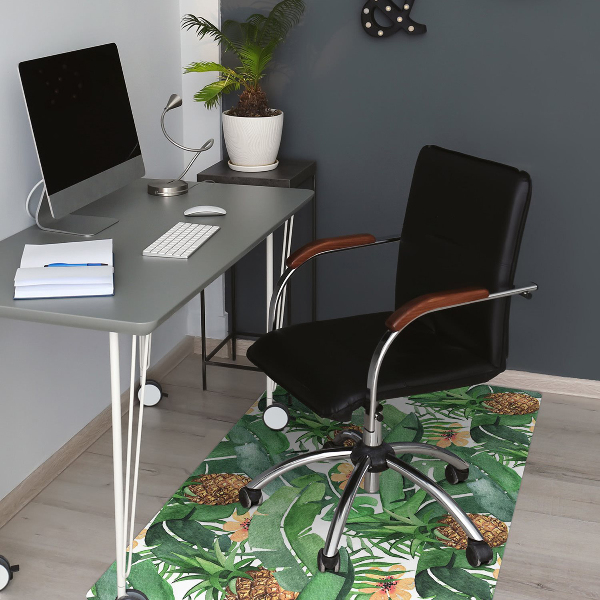 Alfombra silla ordenador Piñas en hojas