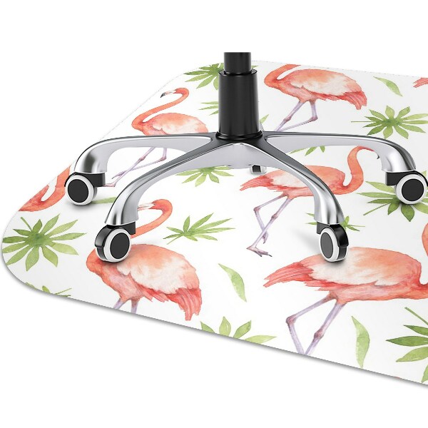 Alfombra silla ordenador Flamencos
