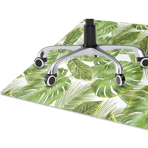Alfombra silla ordenador Hojas tropicales