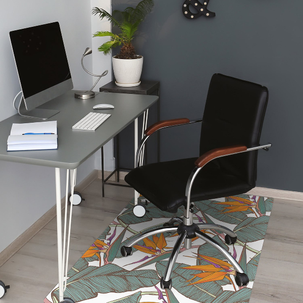 Alfombra para silla de escritorio Zona tropical