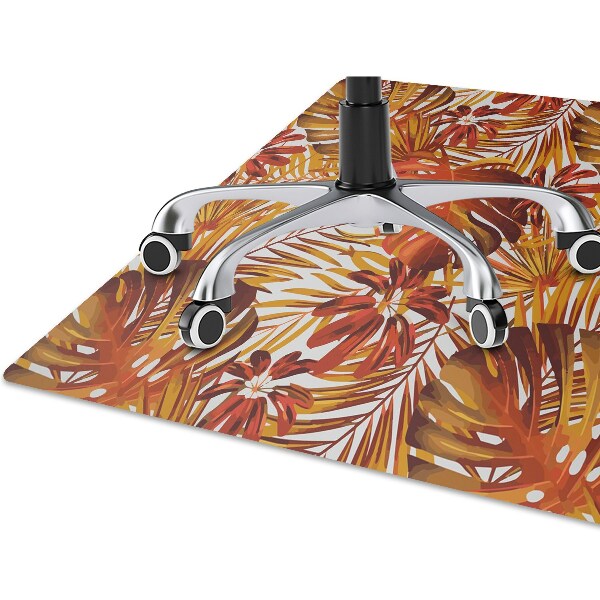 Alfombra para silla de escritorio Hojas ardientes