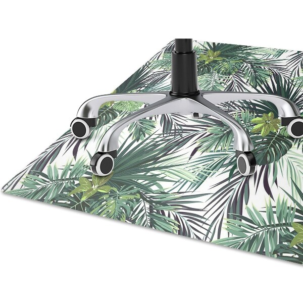 Alfombra para silla de escritorio Hojas verdes