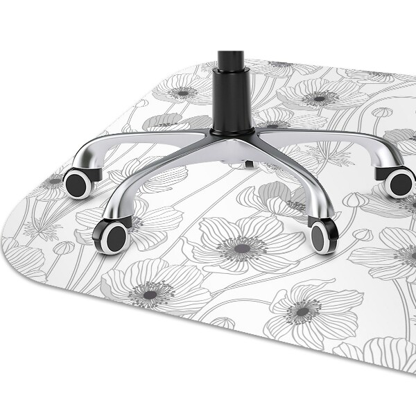Alfombra para silla de escritorio Contornio de maków
