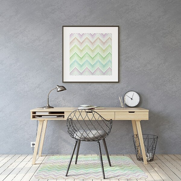 Alfombra para silla de escritorio Firl who dots