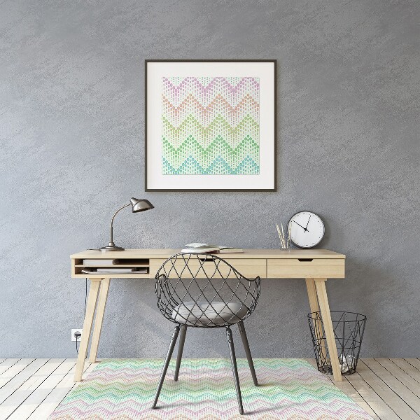 Alfombra para silla de escritorio Firl who dots