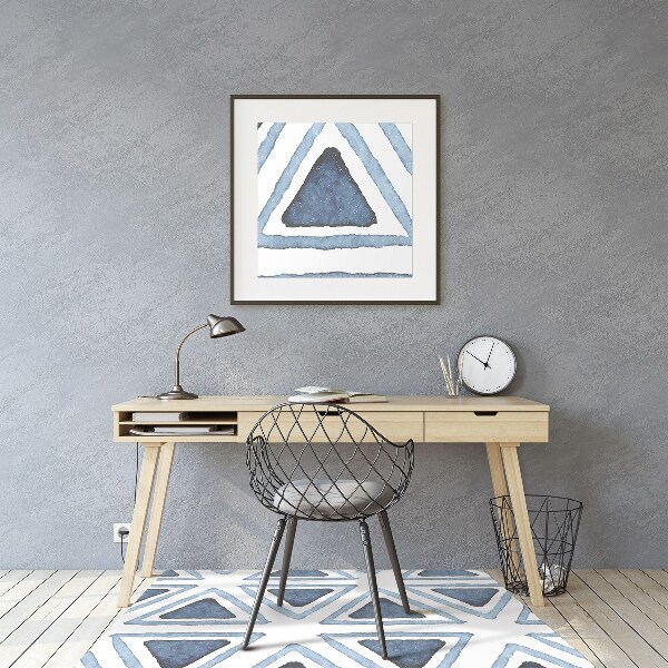 Alfombra para silla de escritorio Triangulos