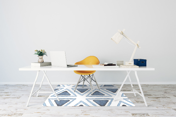 Alfombra para silla de escritorio Triangulos