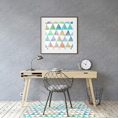 Alfombra para silla de escritorio Triángulos geométricos