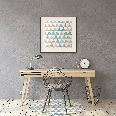 Alfombra para silla de escritorio Triángulos geométricos
