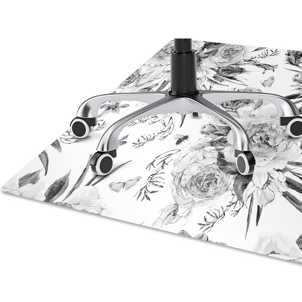 Alfombra para silla de escritorio Ramo de flores