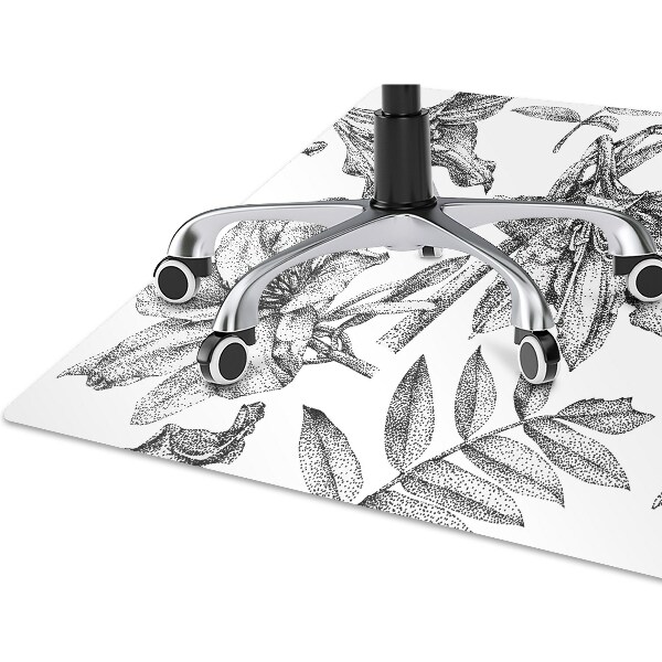 Alfombra para silla de escritorio Lirios